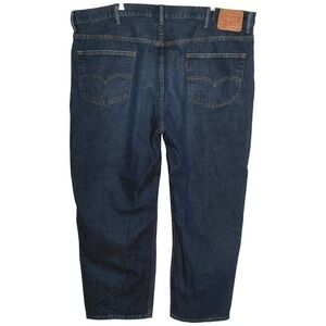 Classic Levi's 550 Relaxed Fit Jeans Men 48x29 Blue Dark Wash Denim Tapered Leg